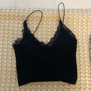 Black crop top